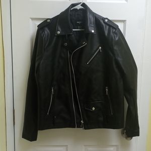 Men's Forever 21 Faux Leather Moto Jacket